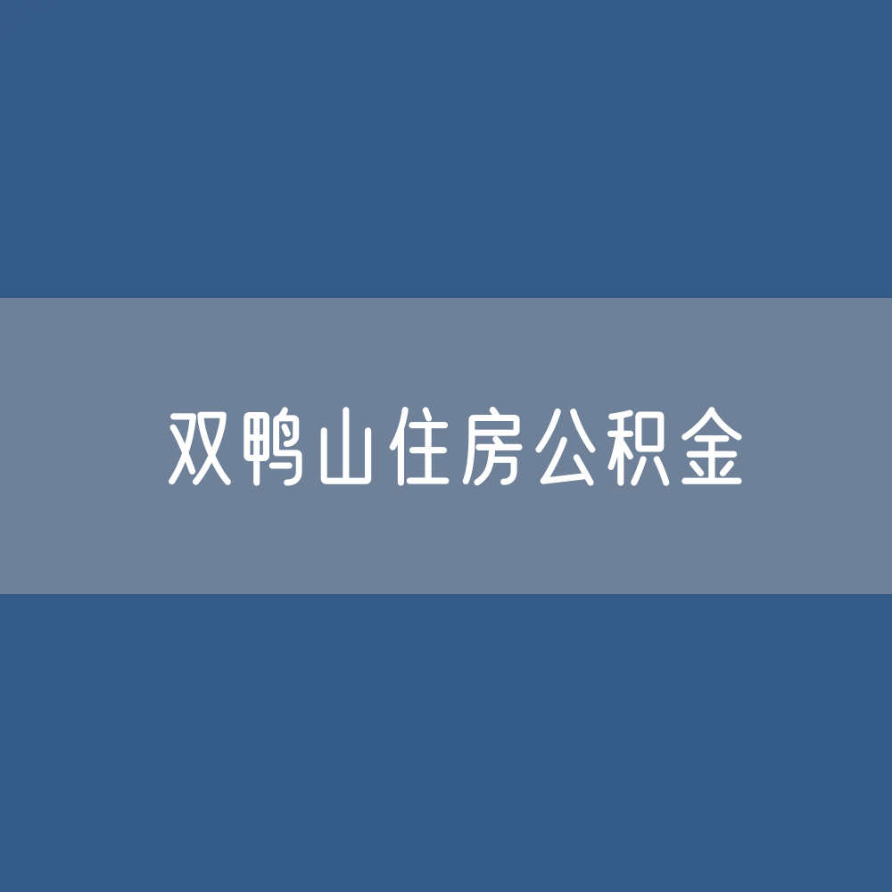 双鸭山住房公积金缴存提取贷款数据