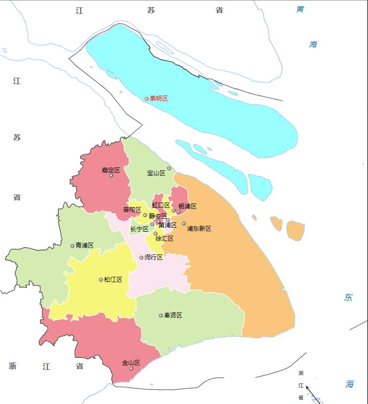 上海市16个区邮编