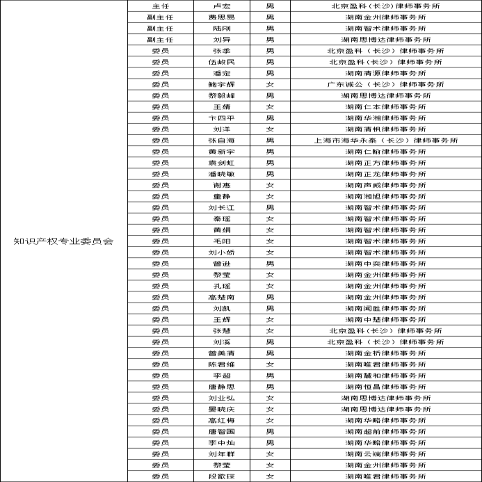 长沙市知识产权法律专业律师