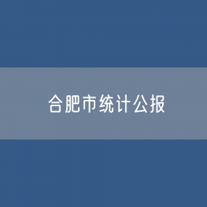 合肥市2023年国民经济和社会发展统计数据