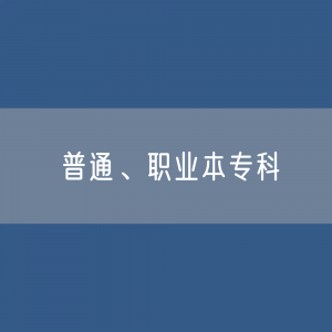 普通、职业本专科招生、在校生、毕业生人数？