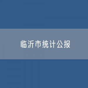 2023年临沂市经济社会发展统计公报