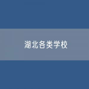 湖北各类学校招生、在校生、毕业生数据