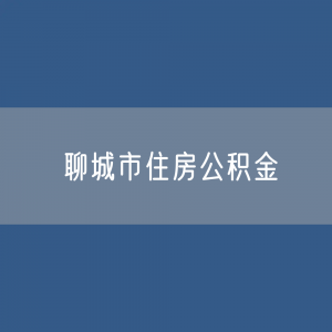 聊城市住房公积金缴存提取贷款