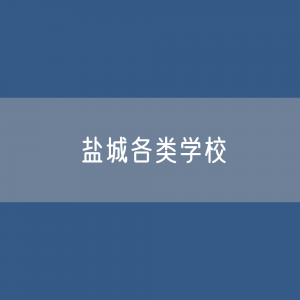 盐城各类学校招生、在校生、毕业生数据