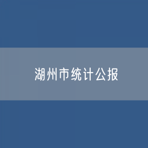 2022年湖州市国民经济和社会发展统计公报