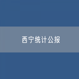 2022年西宁国民经济和社会发展统计公报