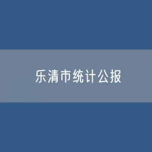 2023年乐清市国民经济和社会发展统计公报