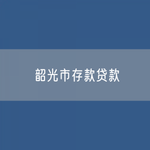 韶光市存款、贷款余额是多少？