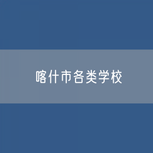 喀什市各类学校招生、在校生、毕业生数据