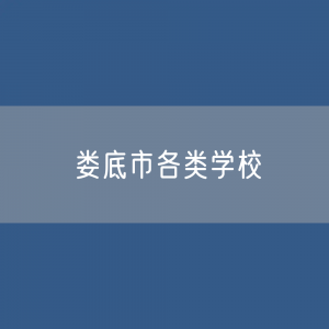 娄底市各类学校招生、在校生、毕业生数据