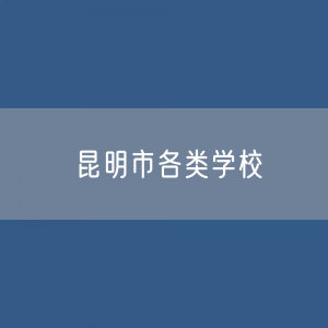 昆明市各类学校招生、在校生、毕业生数据