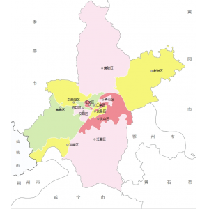 武汉市各地人口、面积、地区生产总值/人均GDP排名