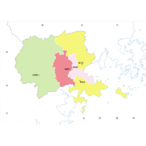 莆田市各地人口、面积、地区生产总值/人均GDP排名