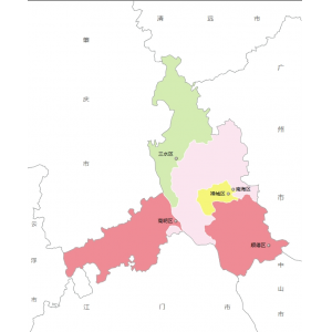 佛山市各地人口、面积、地区生产总值/人均GDP排名